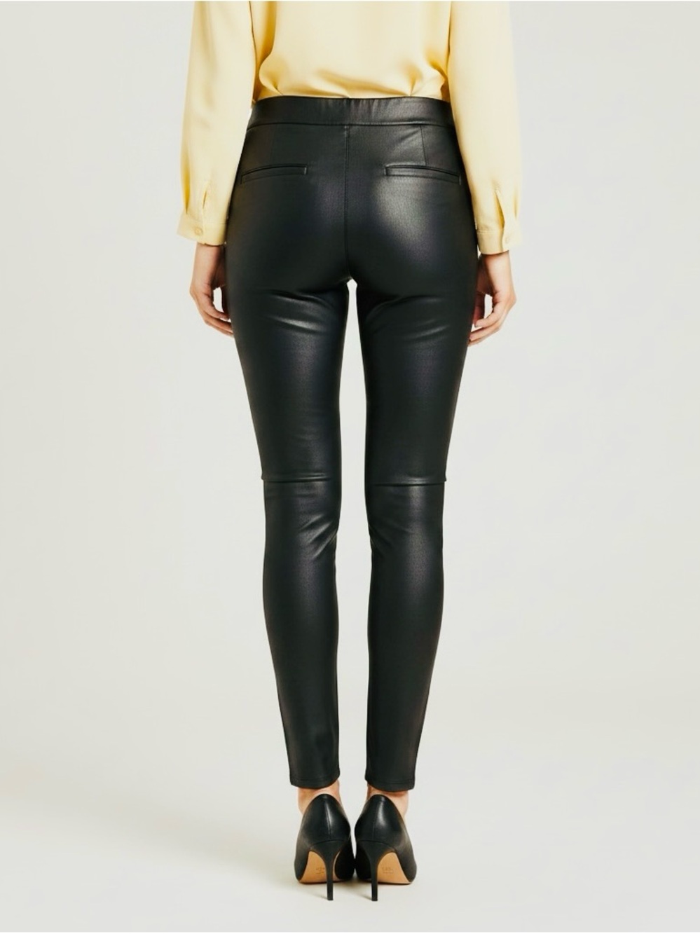 BCBGeneration Black Faux Leather Leggings - Size XS/S